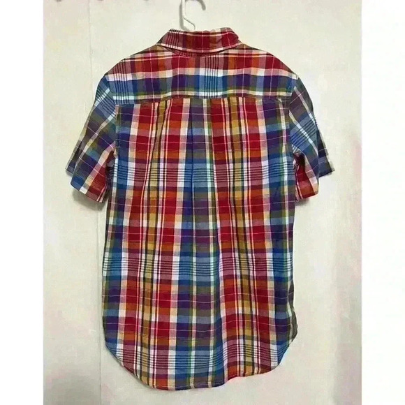 Chaps Boy’s Multi Color Short Sleeve Collared/Button Down Shirt Med (10-12)A0002 - Picture 4 of 5